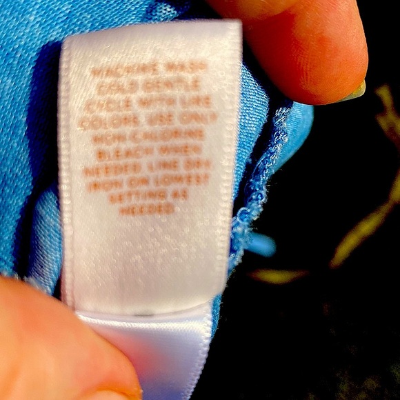 BLUE DENIM MIDI DRESS  LC LAUREN CONRAD SHIFT XS OFF SHOULDER faux DENIM… - Picture 9 of 11